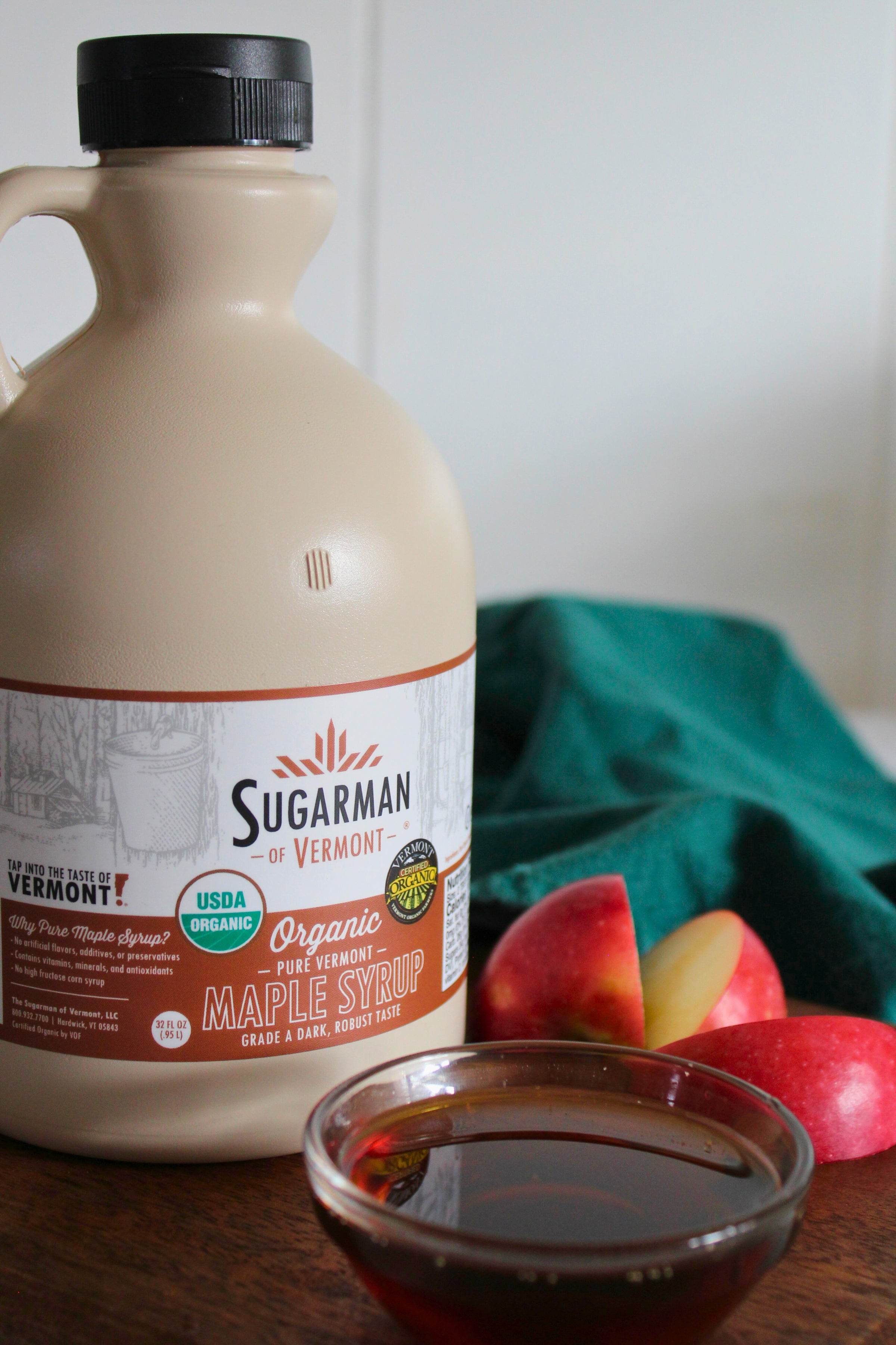 Pure Syrup Organic Pure Maple Syrup - 32 fl. oz. Quart Jug | The Sugarman of ...